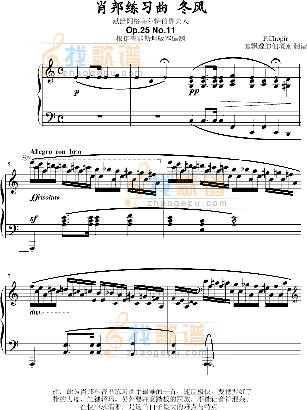 练习曲Op.25 No.11