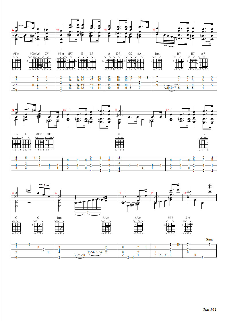 大教堂（完整曲谱最新整理——刘波）