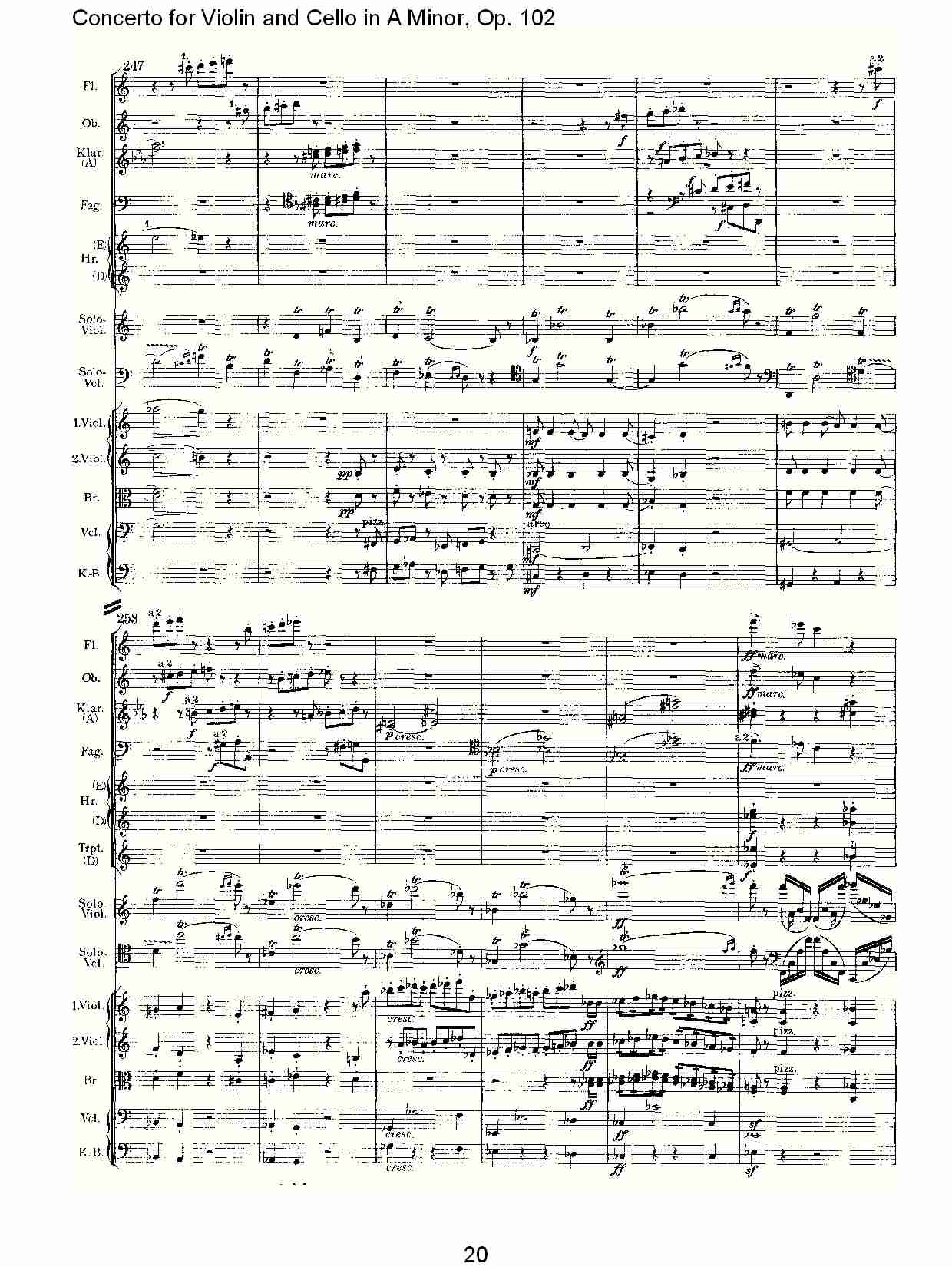 A小调小提琴与大提琴协奏曲, Op.102第一乐章（四）