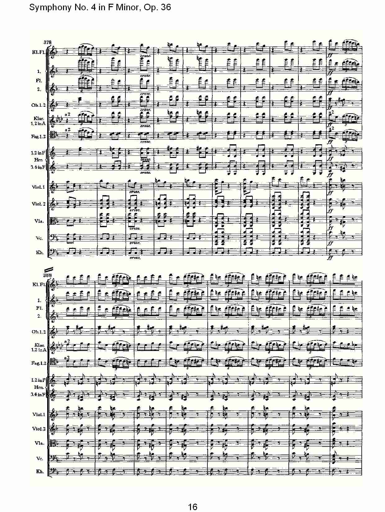 F小调第四交响曲,  Op. 36 第三乐章（四）