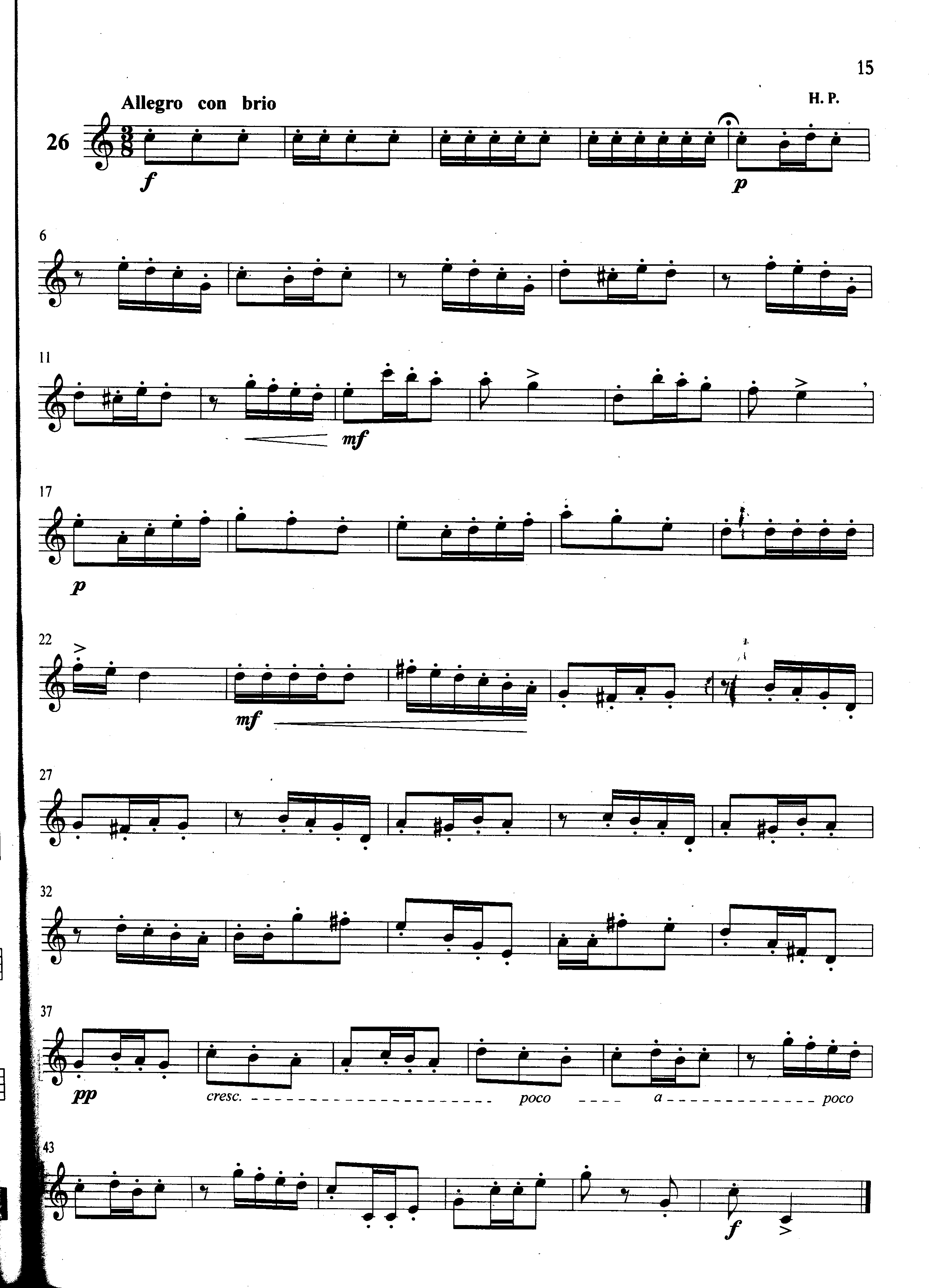 萨克斯管练习曲第100—015页