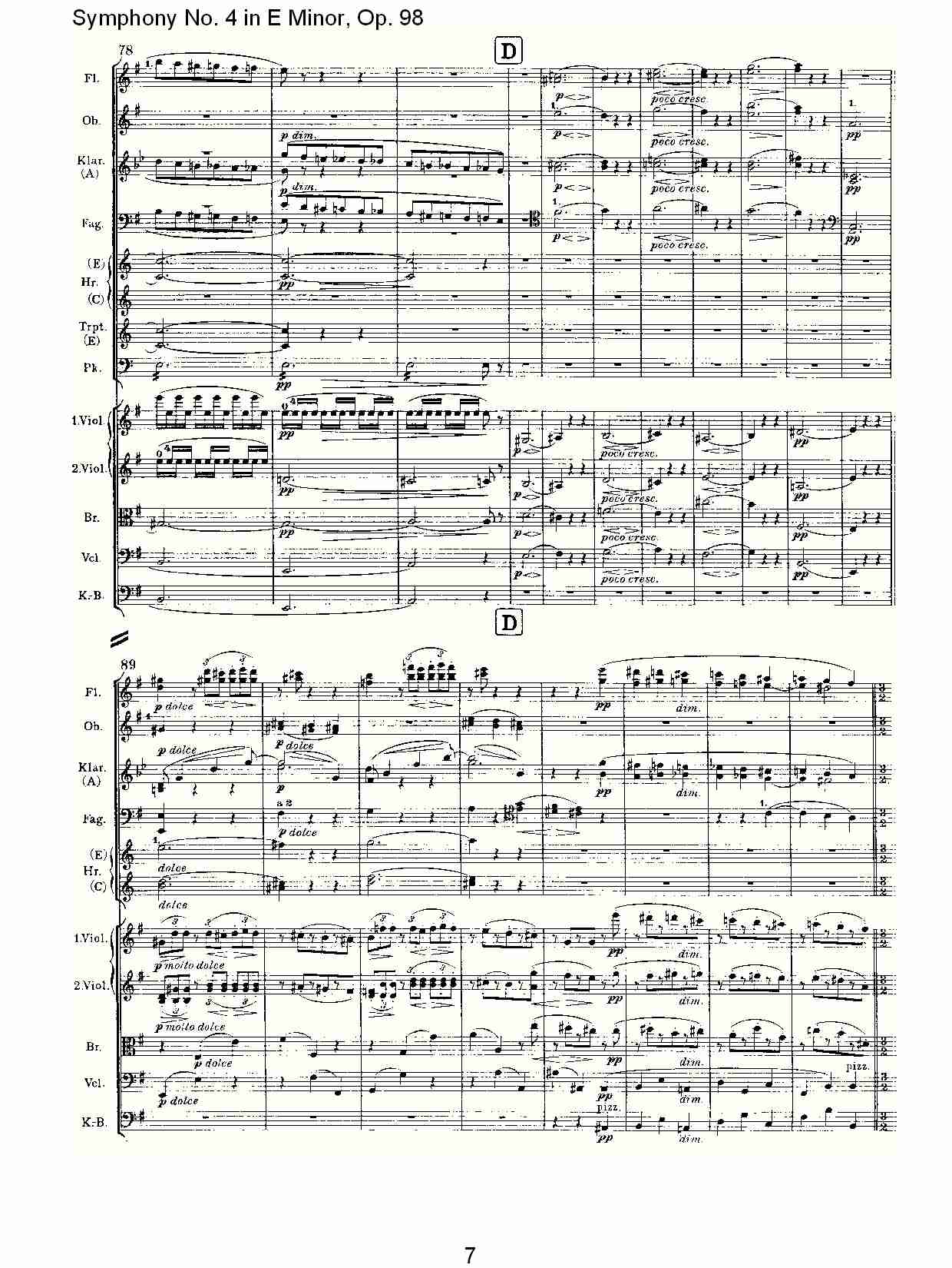 E小调第四交响曲, Op.98第四乐章（二）