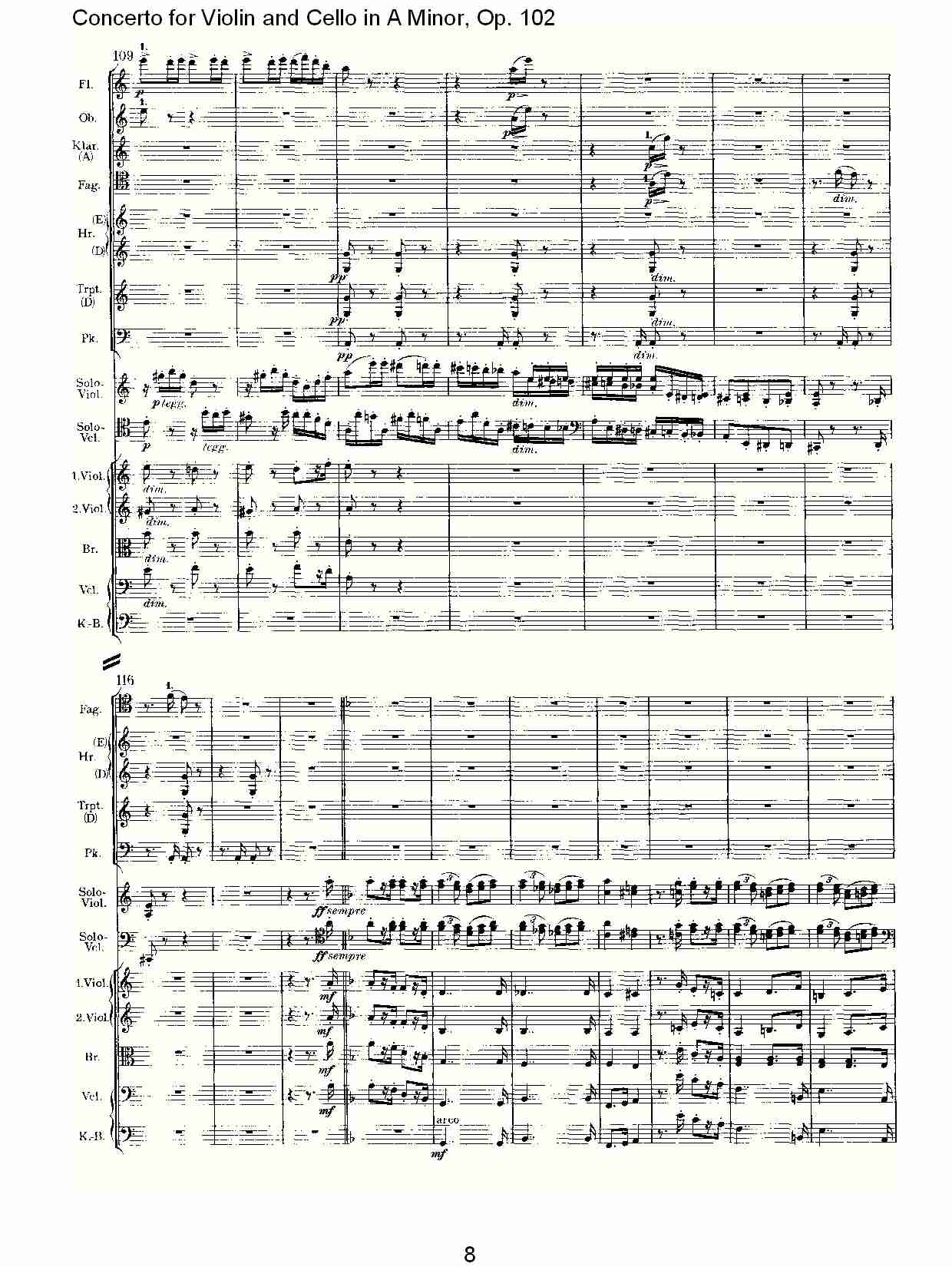 A小调小提琴与大提琴协奏曲, Op.102第三乐章（二）