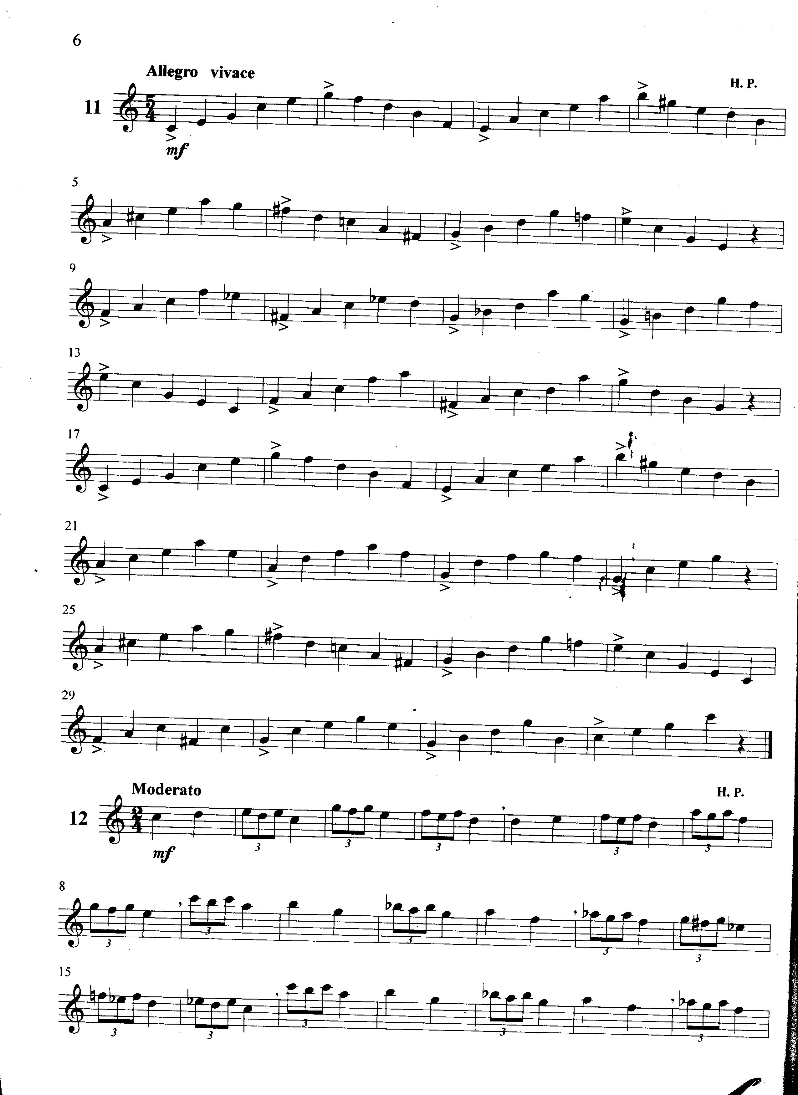 萨克斯管练习曲第100—006页