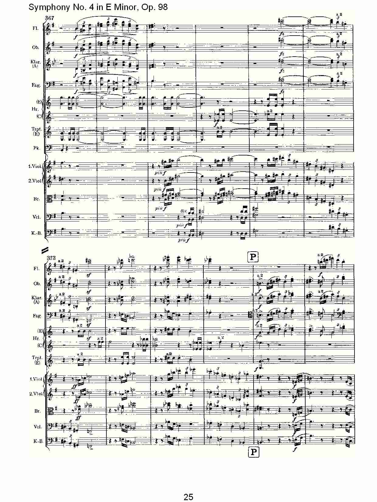 E小调第四交响曲, Op.98第一乐章（五）