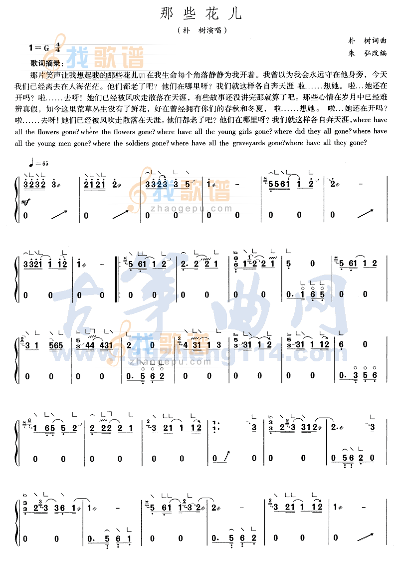 那些花儿