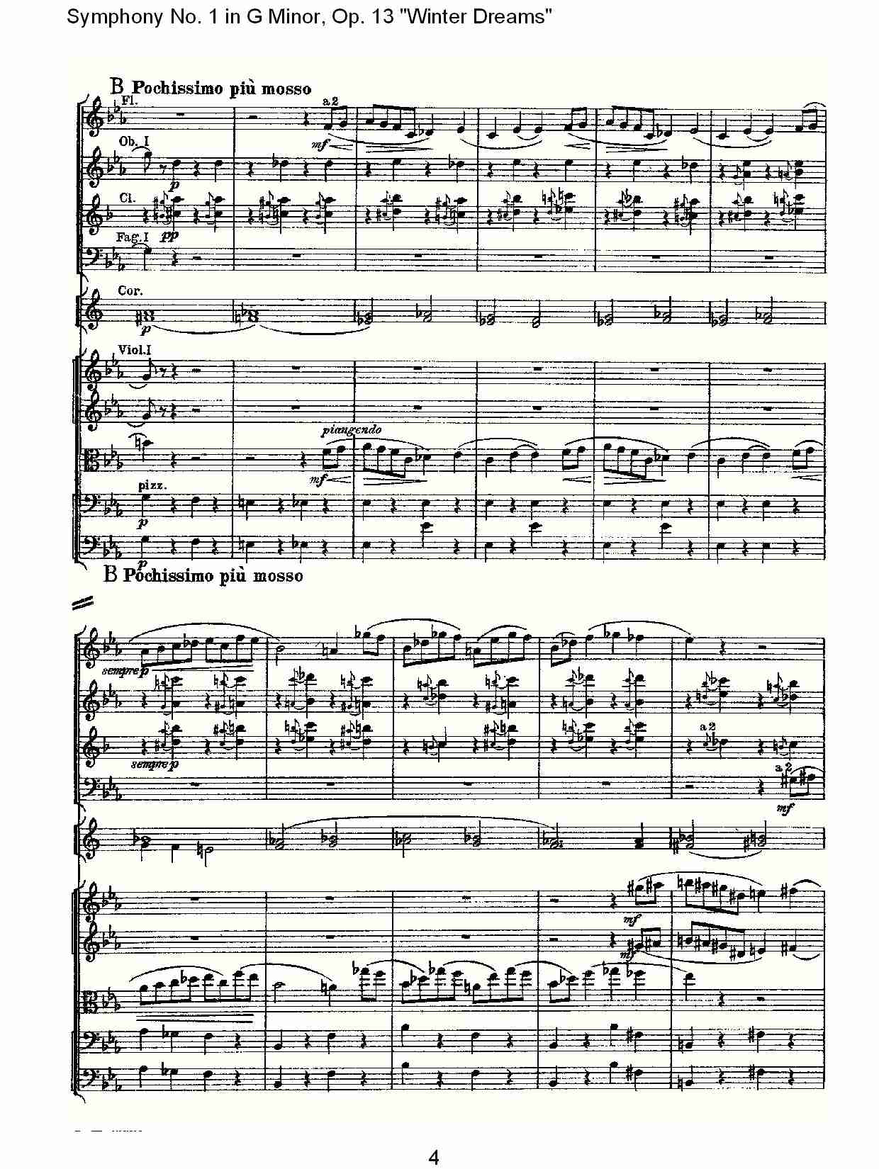 G小调第一交响曲,Op.13冬天的梦幻第二乐章（一）