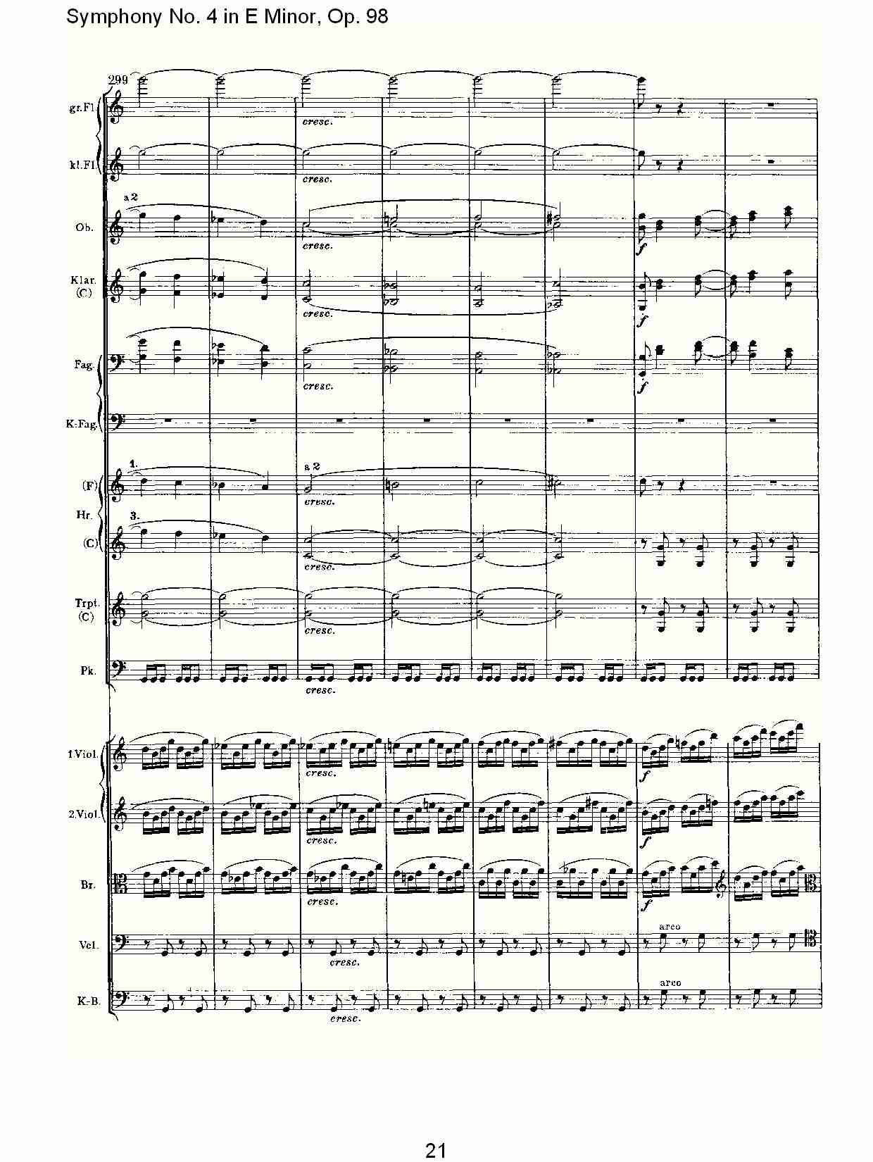 E小调第四交响曲, Op.98第三乐章（五）
