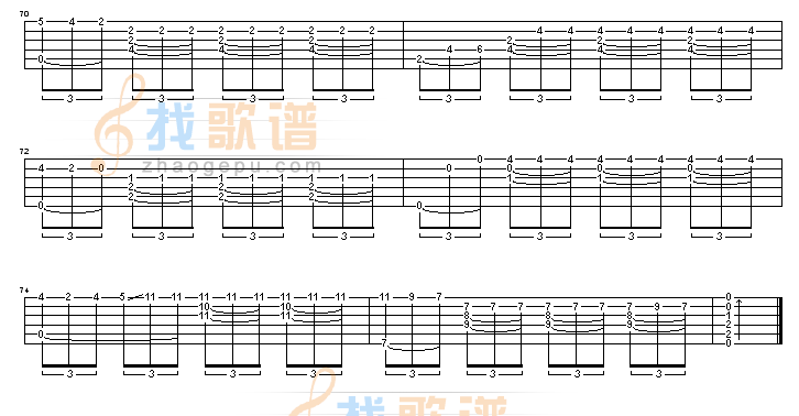 Maiden s prayer(少女的祈祷)吉他谱( GTP 六)