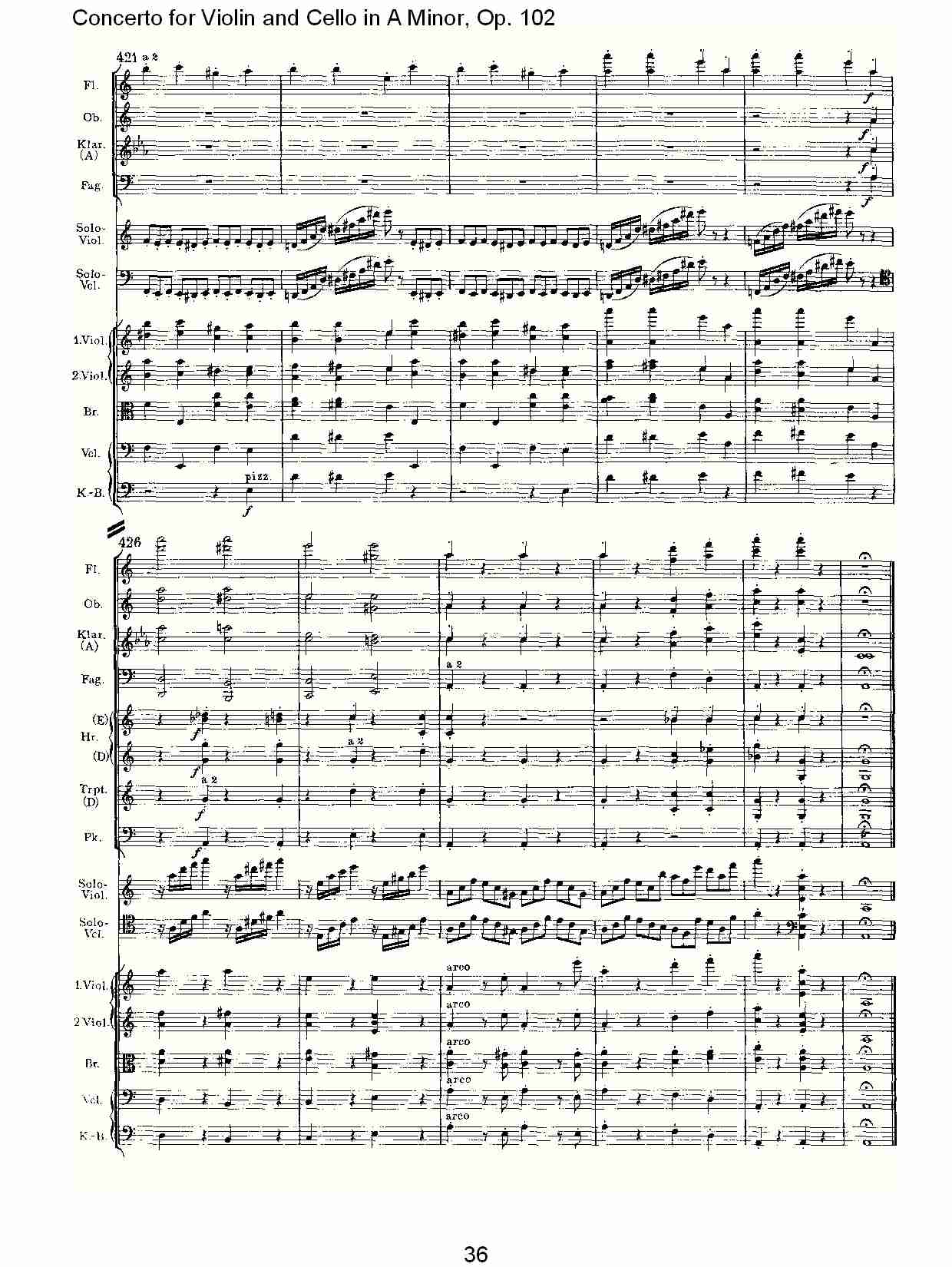 A小调小提琴与大提琴协奏曲, Op.102第一乐章（八）