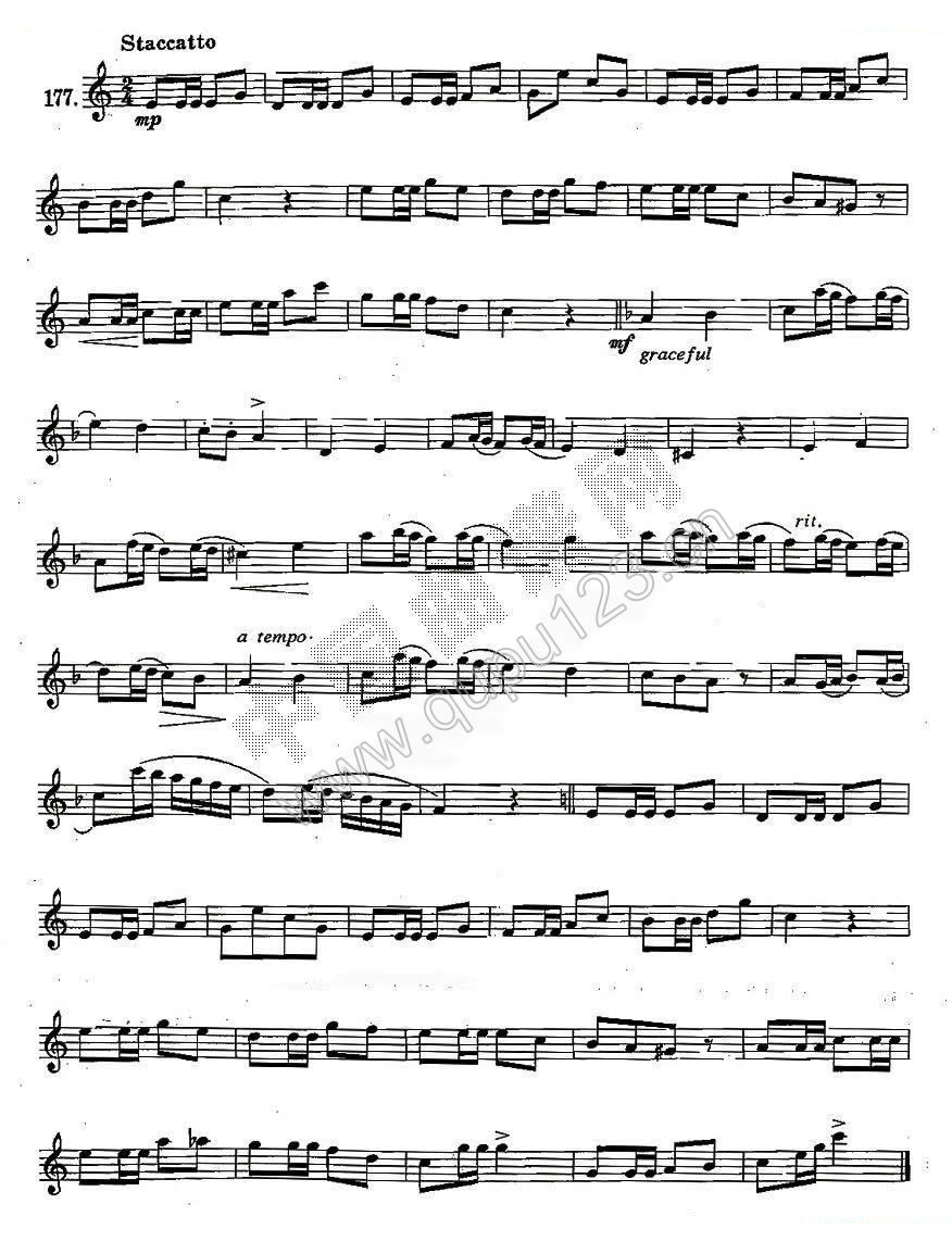 练习曲合集：28、断音练习