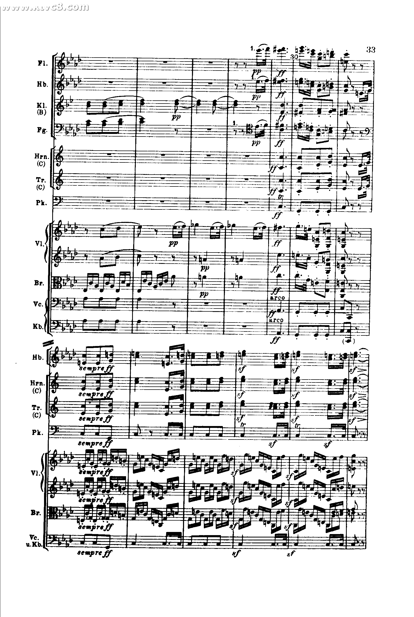 贝多芬第五交响曲 命运（第二乐章）：c 小调作品67