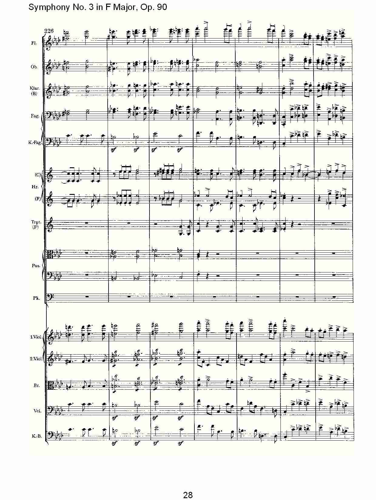 F大调第三交响曲, Op.90第四乐章（六）