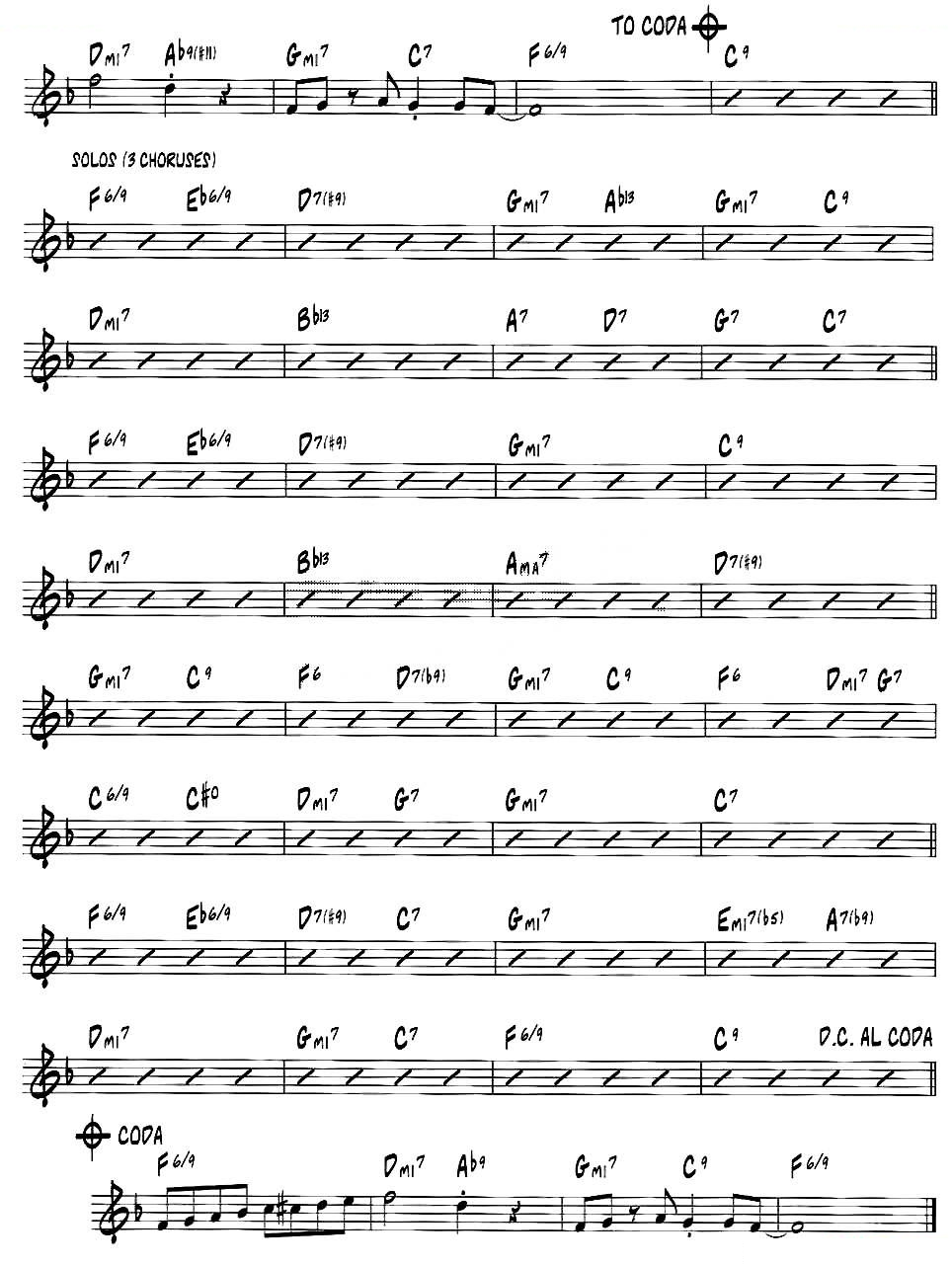 HERE’S TO THE PEOPLE（jazz系列萨克斯谱）
