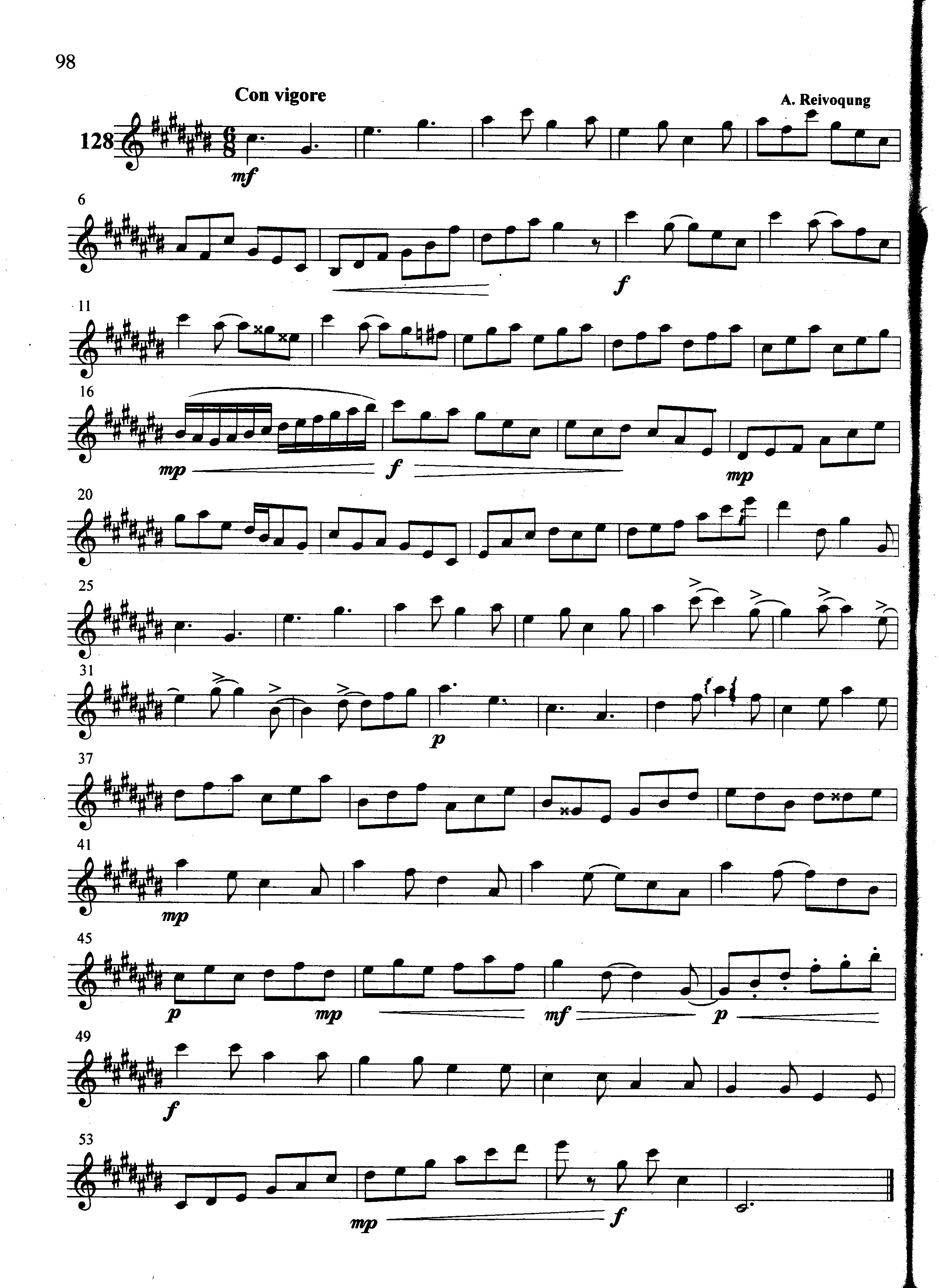 萨克斯管练习曲第100—098页