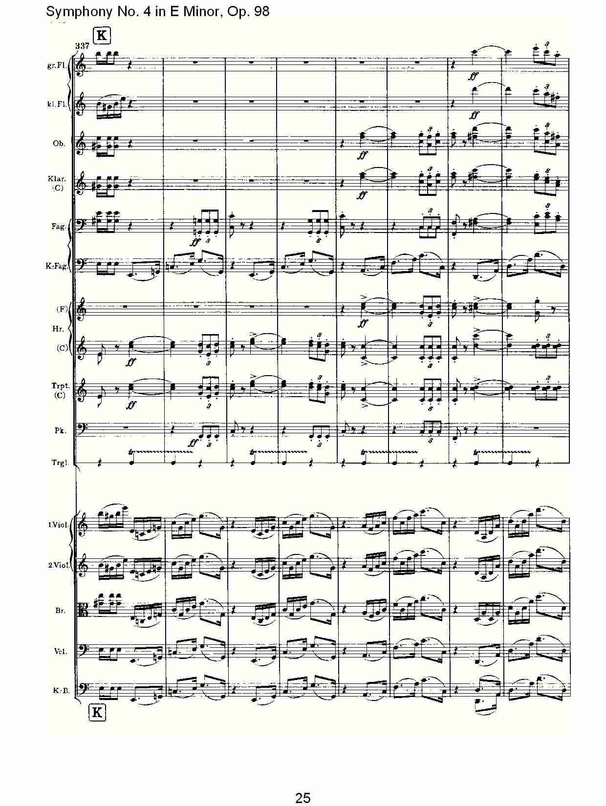E小调第四交响曲, Op.98第三乐章（五）