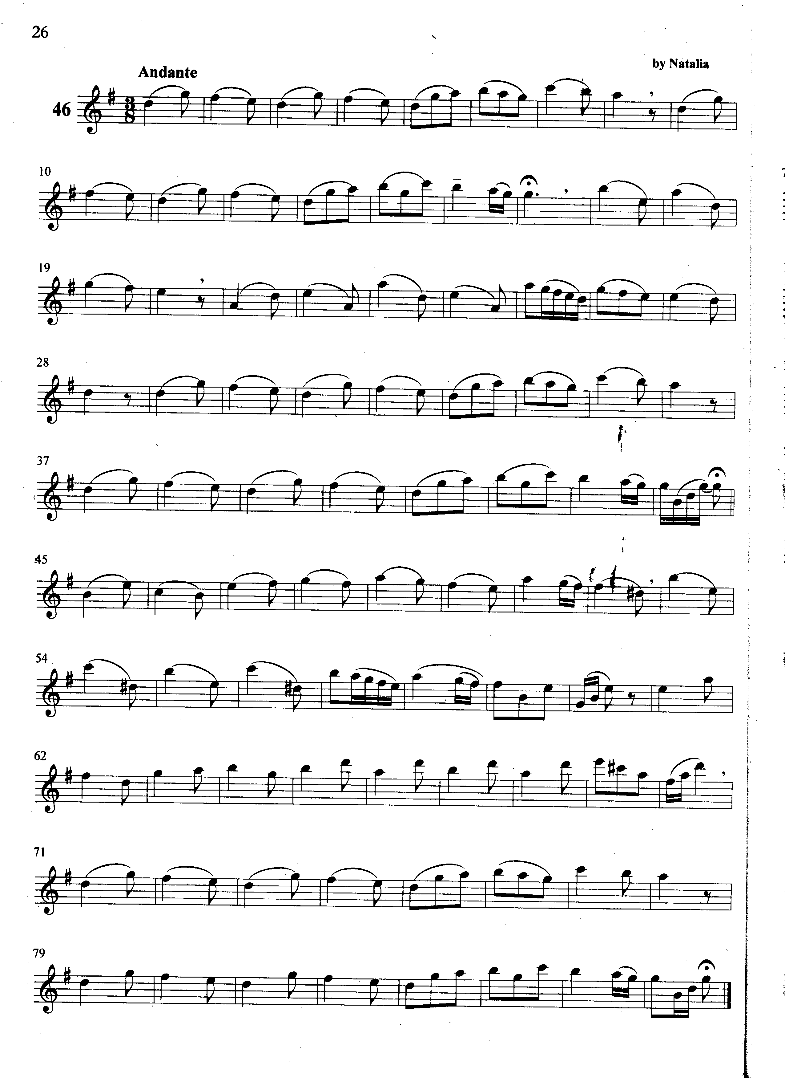 萨克斯管练习曲第100—026页
