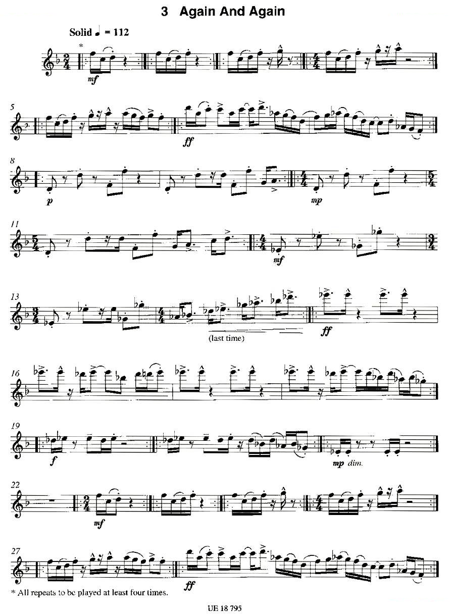 Again And Again（12首现代风格练习曲之3）
