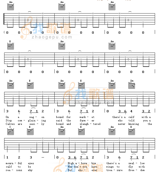 Donna Donna吉他谱( GTP 六)-