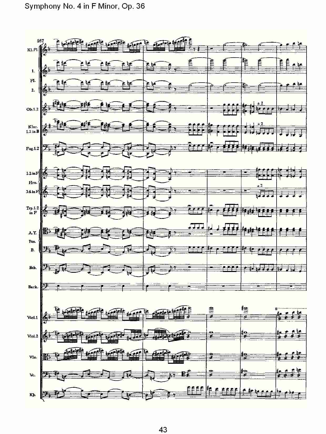 F小调第四交响曲,  Op. 36 第四乐章（九）