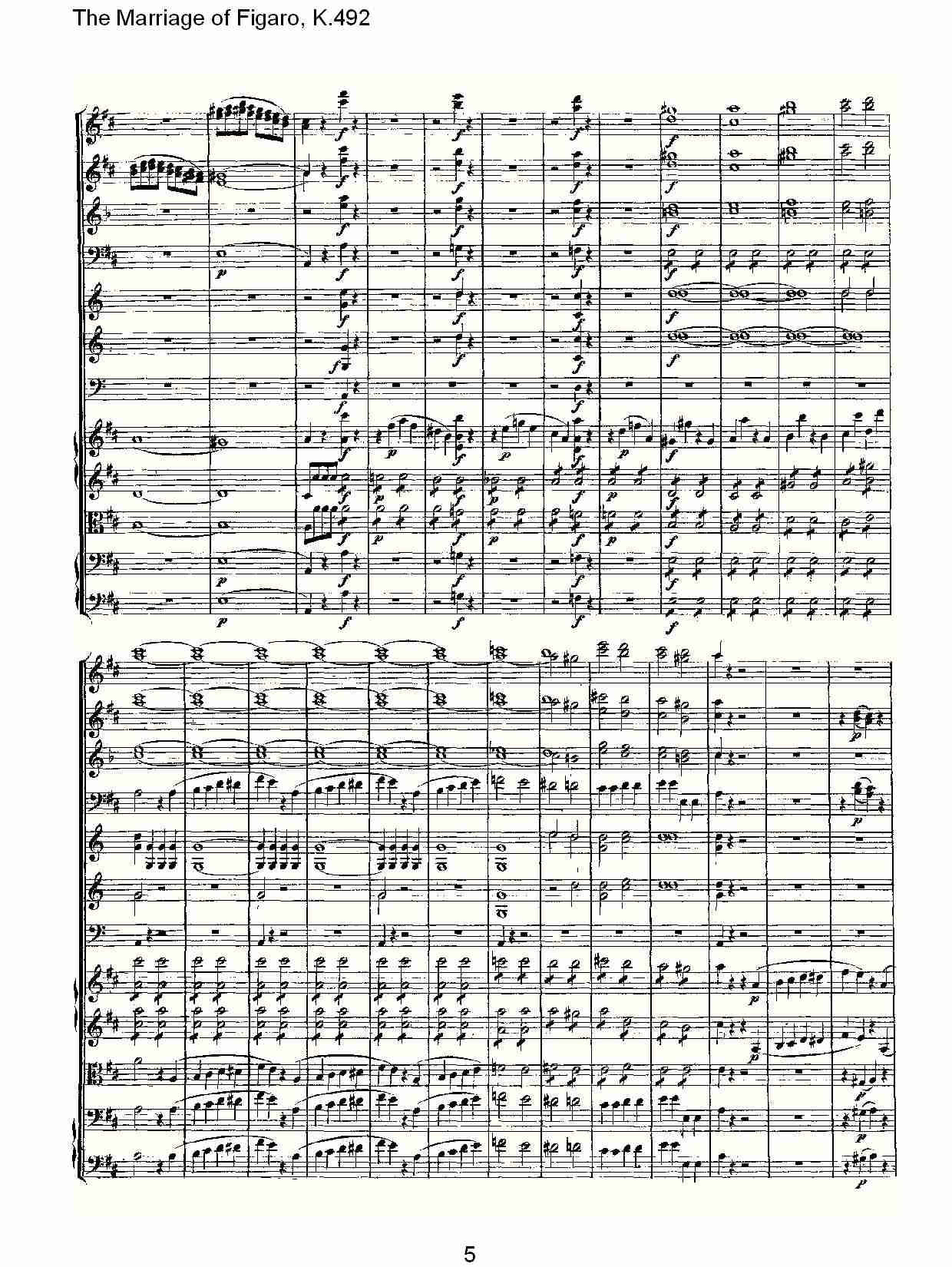 SThe Marriage of Figaro, K.492 （一）