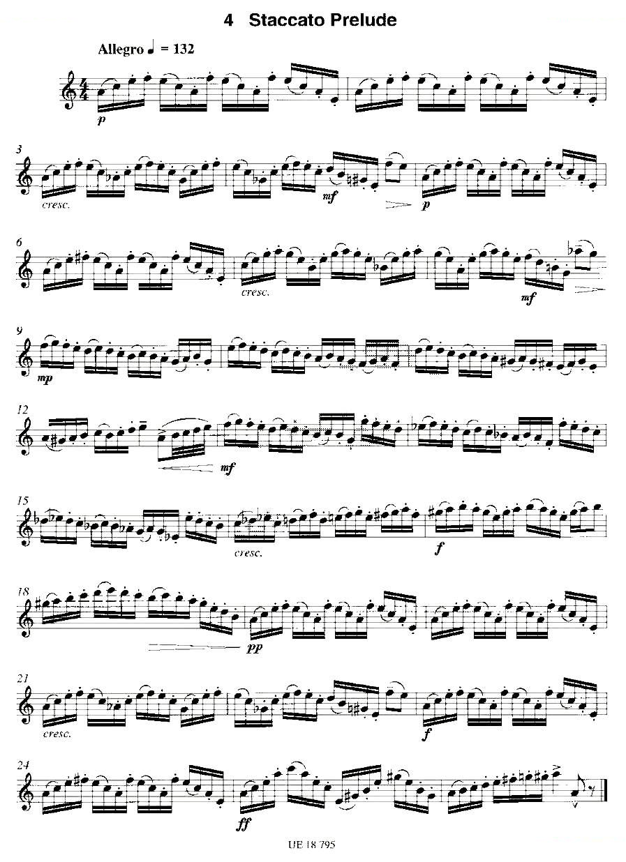 Staccato Prelude（12首现代风格练习曲之4）