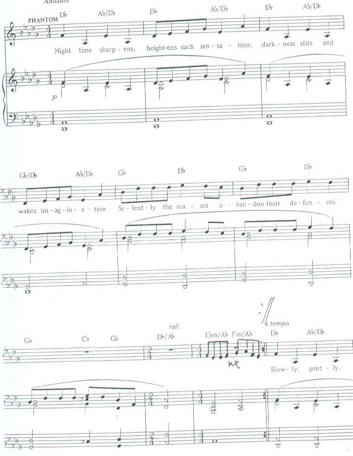 韦伯音乐剧〈剧院魅影〉主题歌曲
