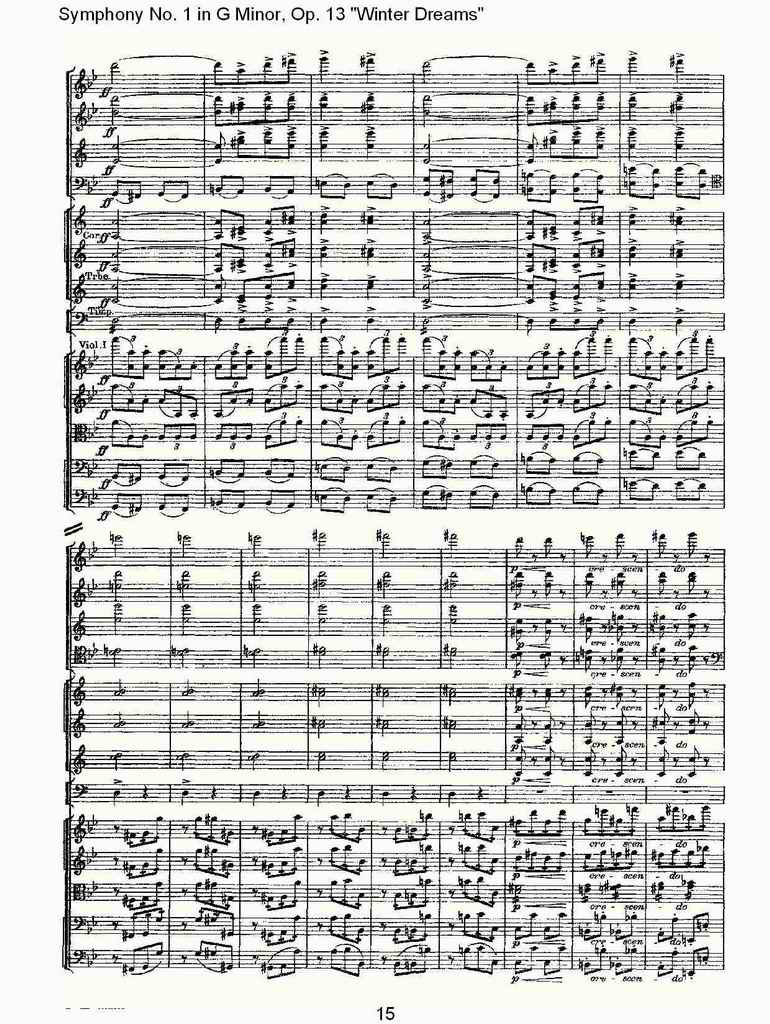 G小调第一交响曲,Op.13冬天的梦幻第一乐章（三）