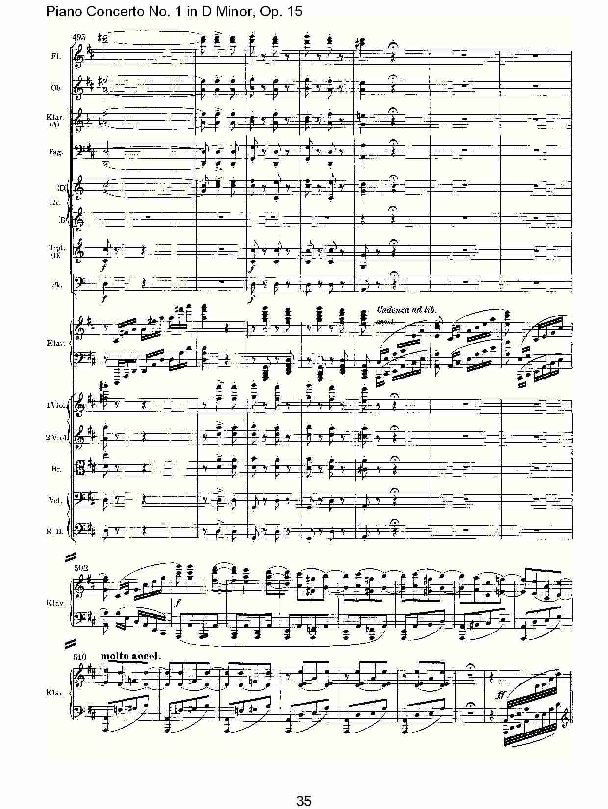 D小调钢琴第一协奏曲, Op.15第三乐章（七）