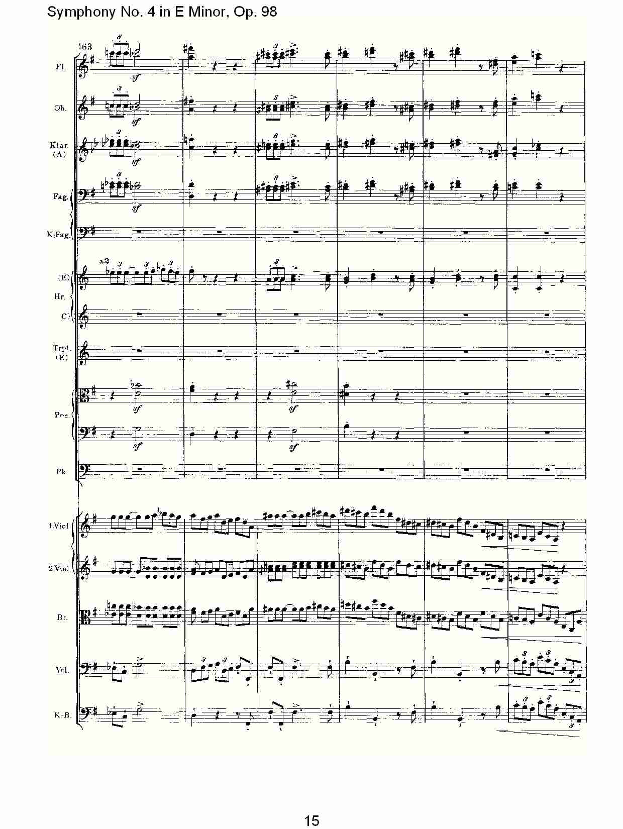 E小调第四交响曲, Op.98第四乐章（三）
