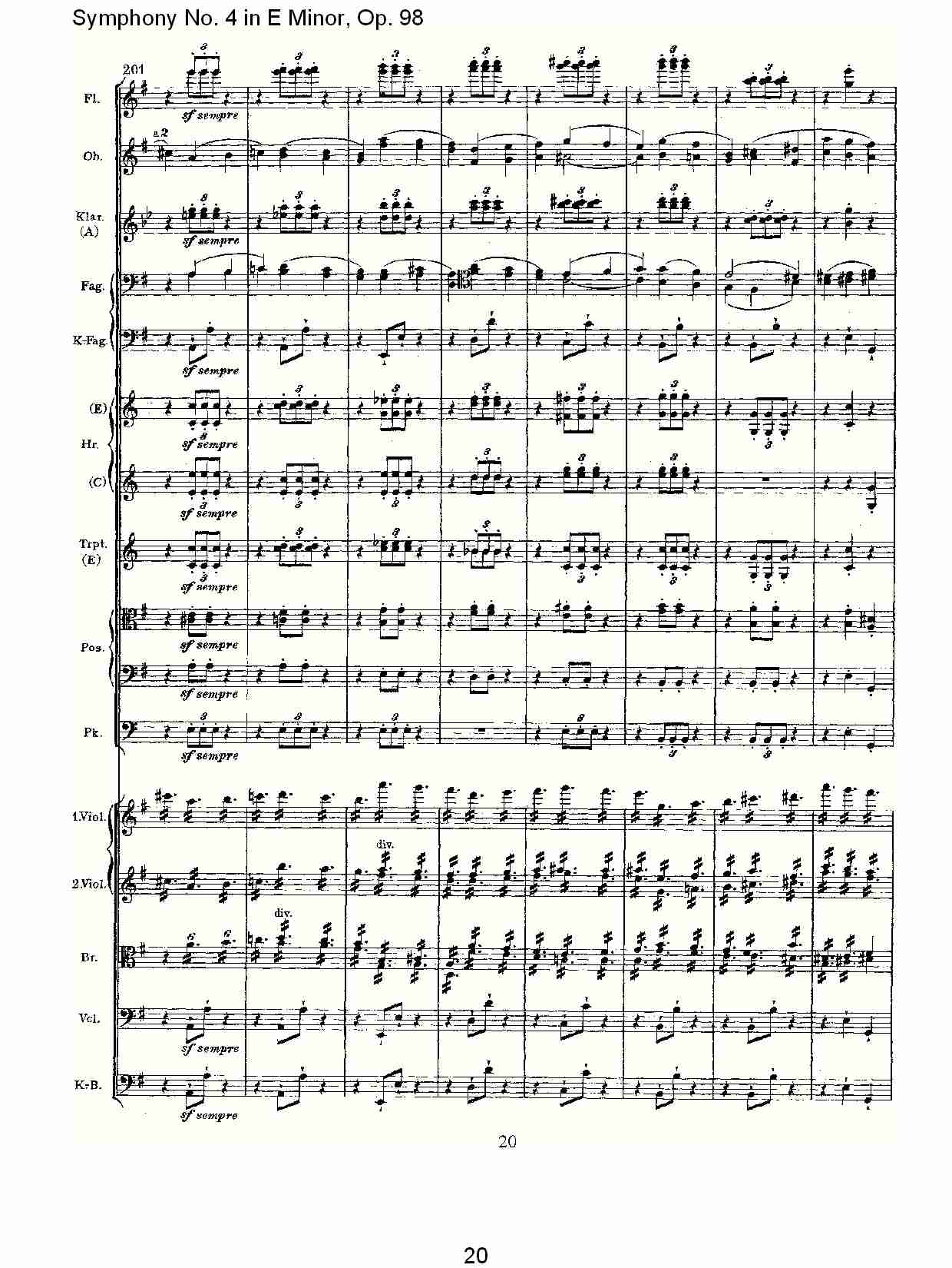 E小调第四交响曲, Op.98第四乐章（四）