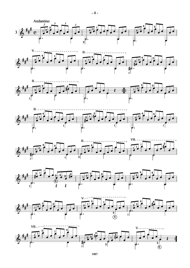 卡尔卡西25首练习曲（3）