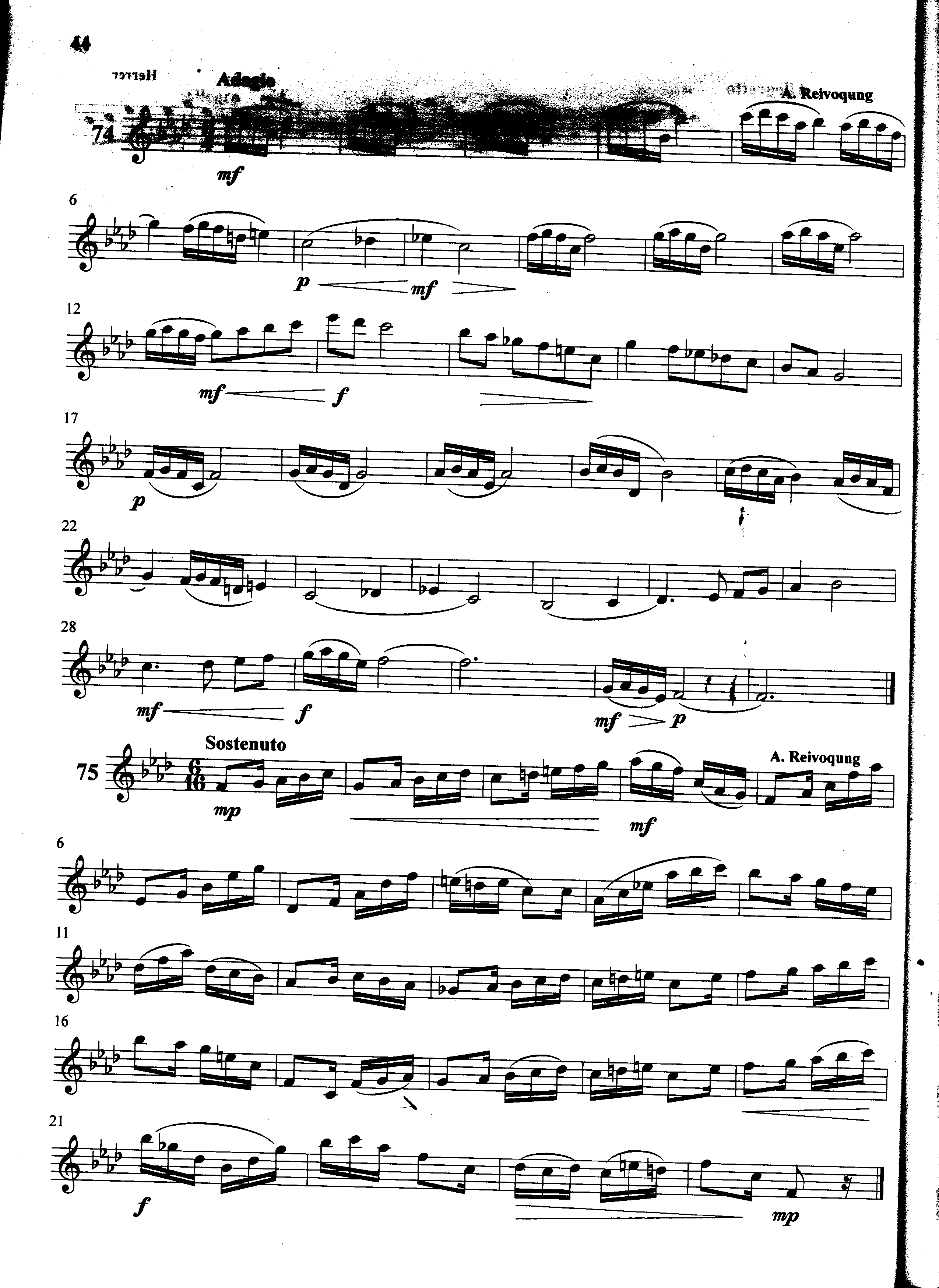 萨克斯管练习曲第100—044页