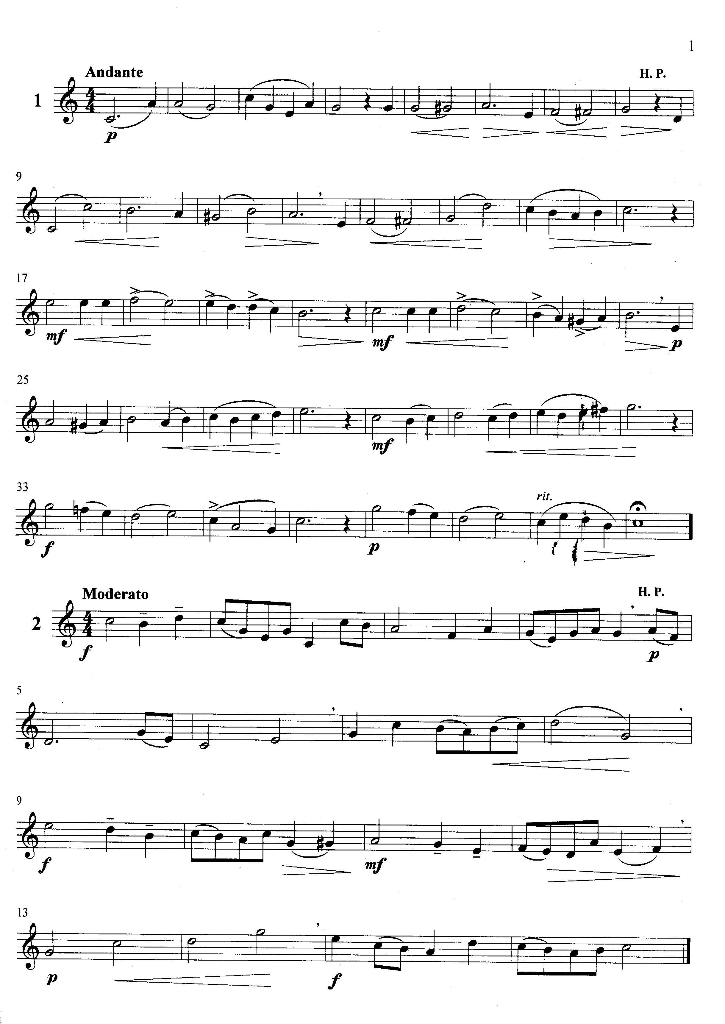 萨克斯管练习曲第100—001页
