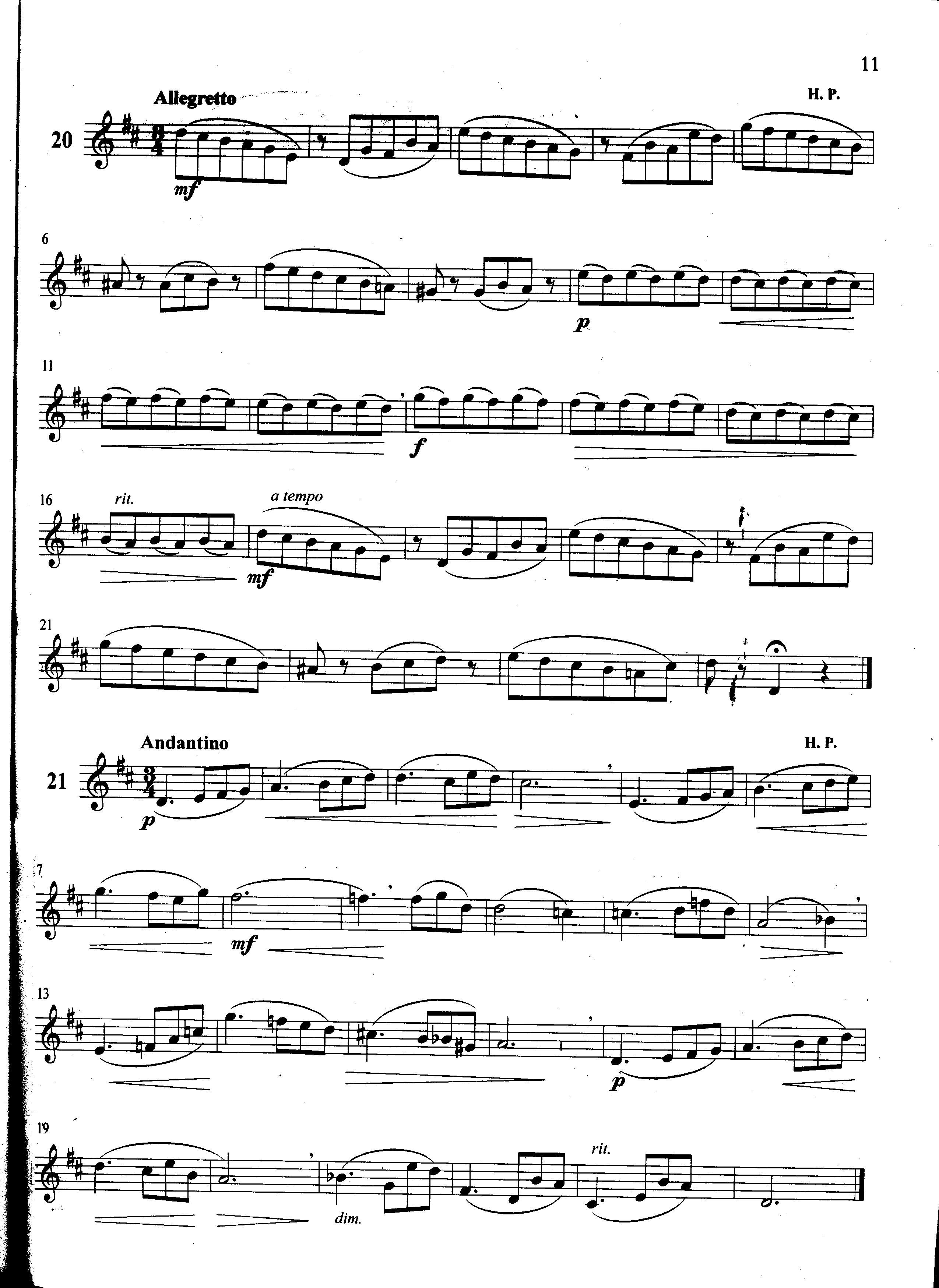萨克斯管练习曲第100—011页