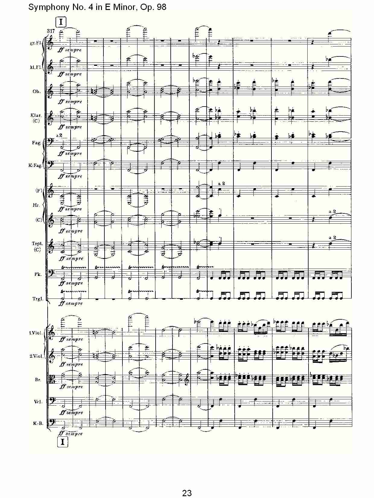 E小调第四交响曲, Op.98第三乐章（五）