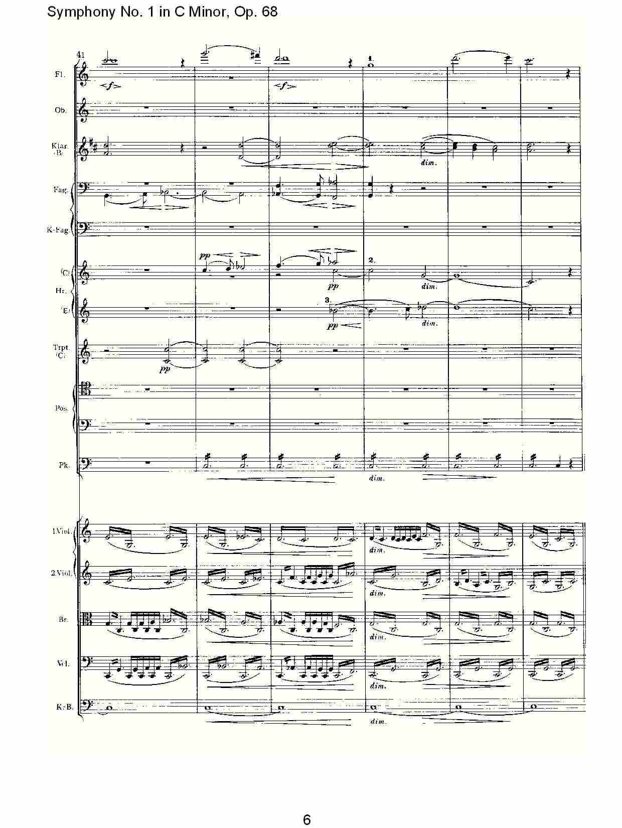 C小调第一交响曲, Op.68 第四乐章（二）.