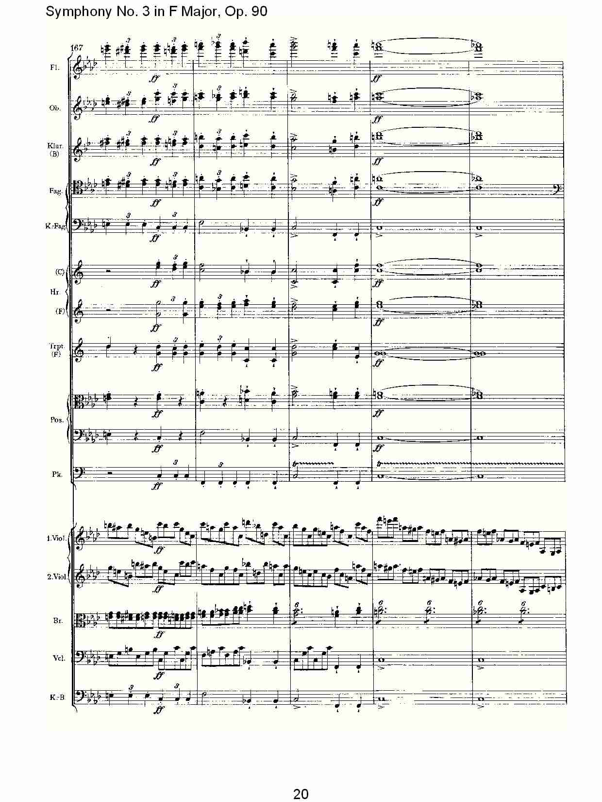 F大调第三交响曲, Op.90第四乐章（四）