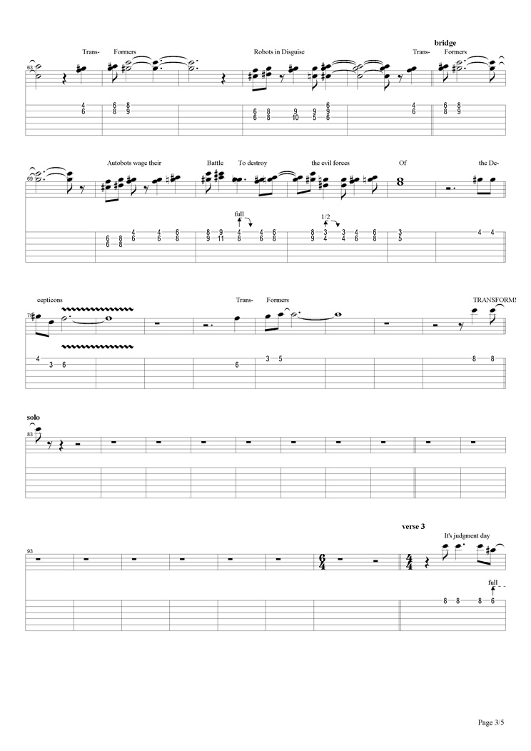 The TransFormers (Theme)