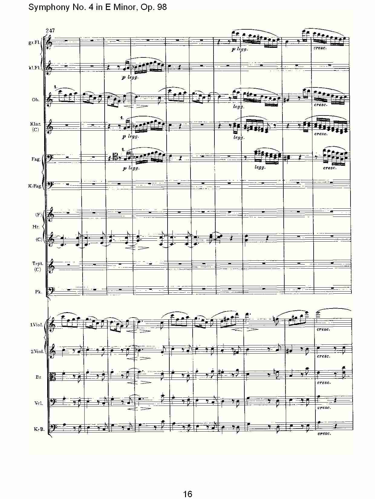 E小调第四交响曲, Op.98第三乐章（四）