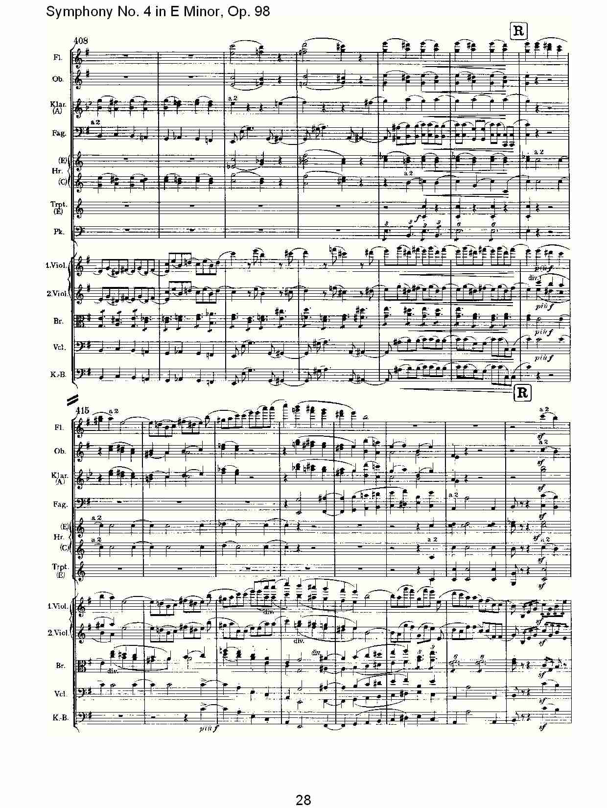 E小调第四交响曲, Op.98第一乐章（六）