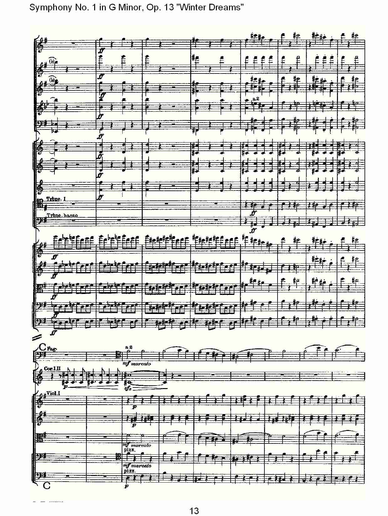 G小调第一交响曲,Op.13冬天的梦幻第四乐章（三）