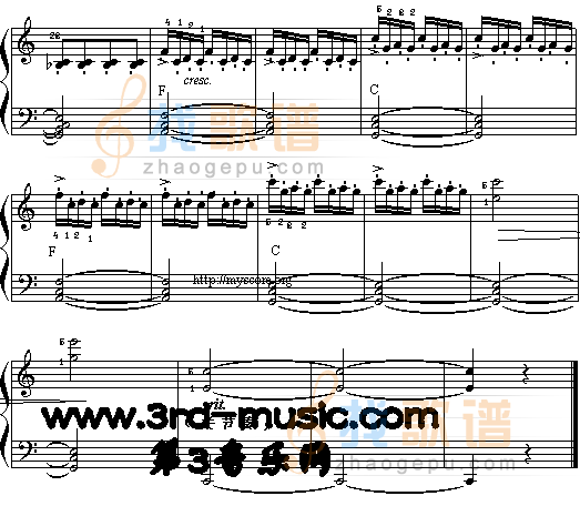 我的小火车[电子琴谱]
