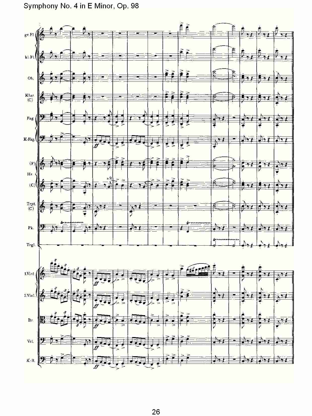 E小调第四交响曲, Op.98第三乐章（六）