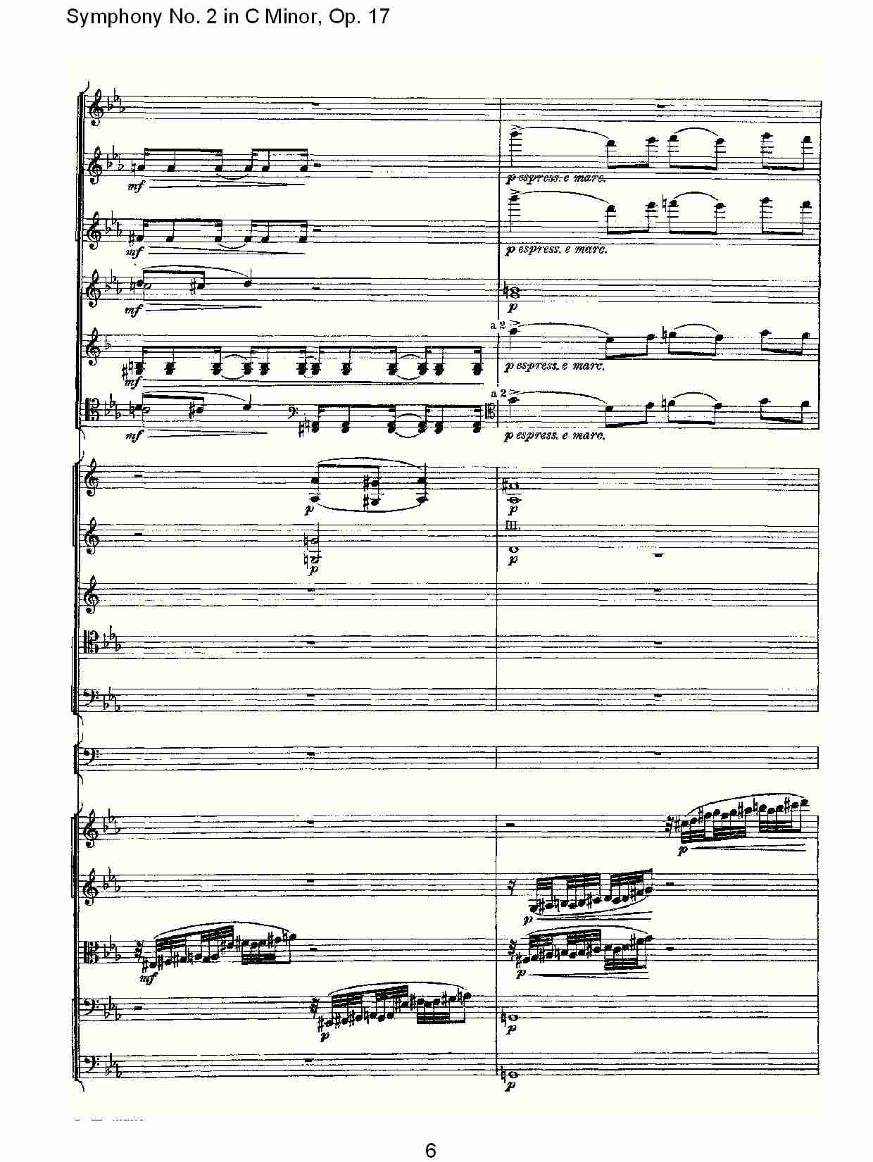 C小调第二交响曲, Op.17第一乐章（二）