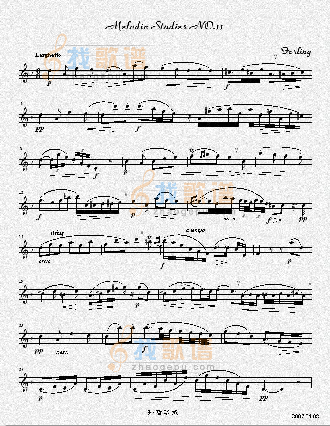 四十八首旋律练习曲之十一