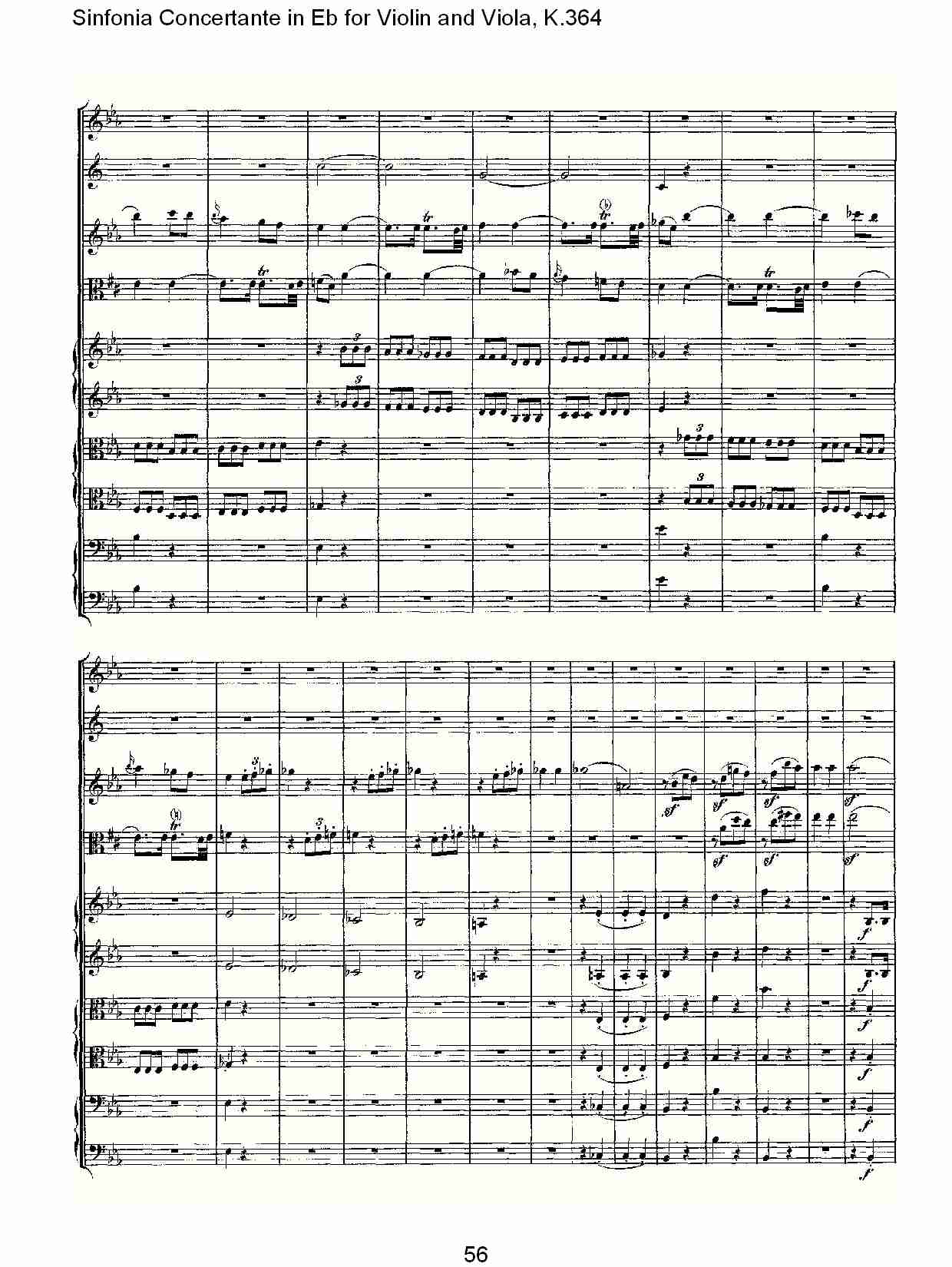 Eb调小提琴与中提琴炫技序曲, K.364（十二）