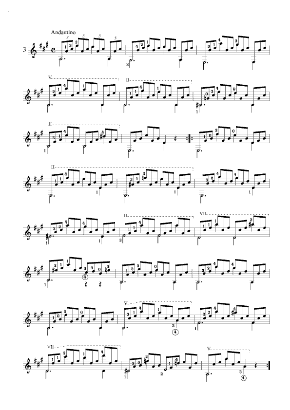 卡尔卡西练习曲3