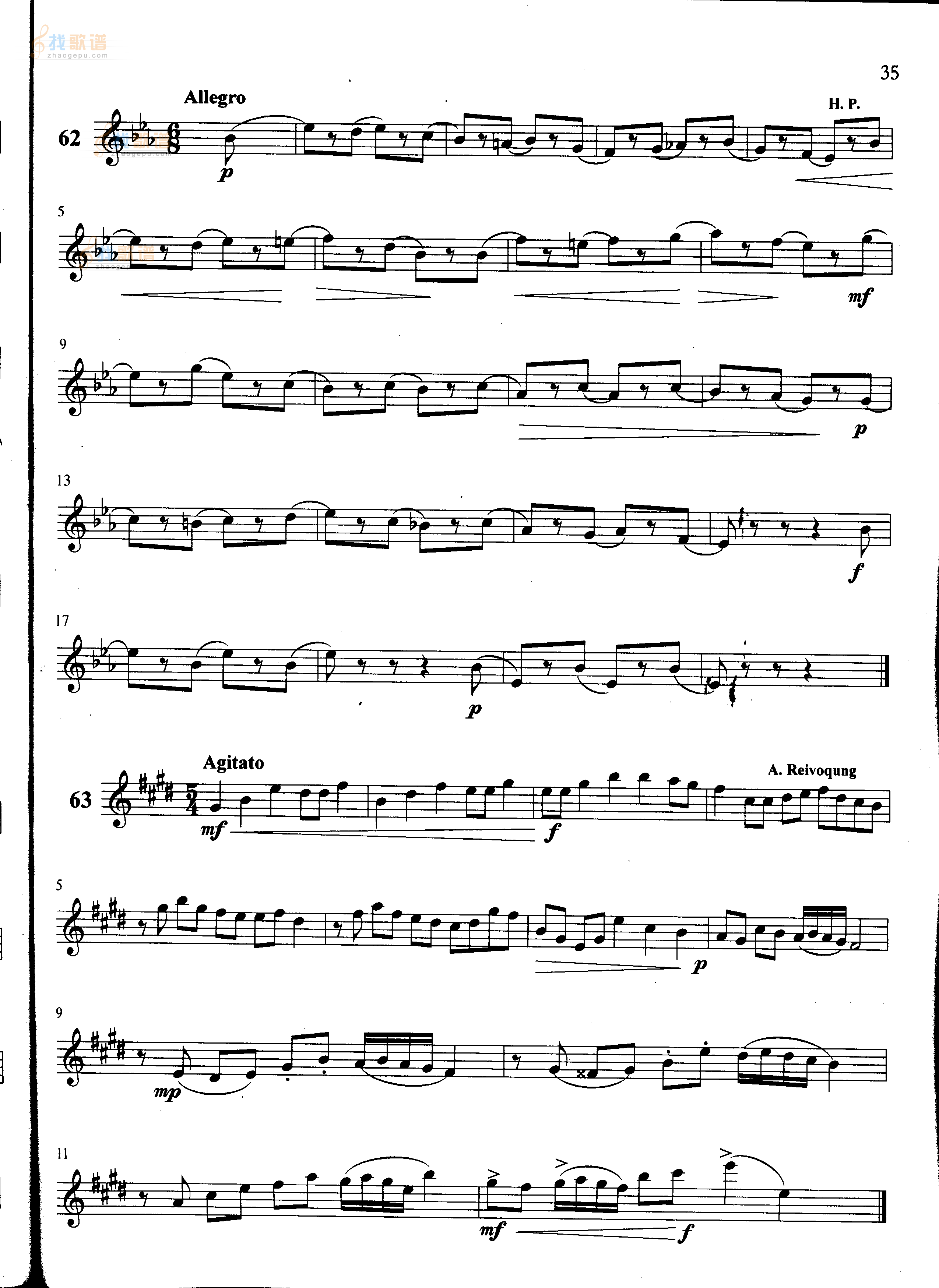 萨克斯管练习曲第100—035页
