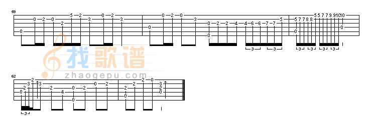 瓦妮莎的微笑吉他谱( GTP 六)